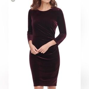 Eliza J nwt plum velvet dress size 18